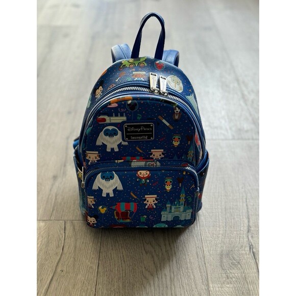 Disney Parks Loungefly Icons & Attractions Mini Backpack - Picture 2 of 8